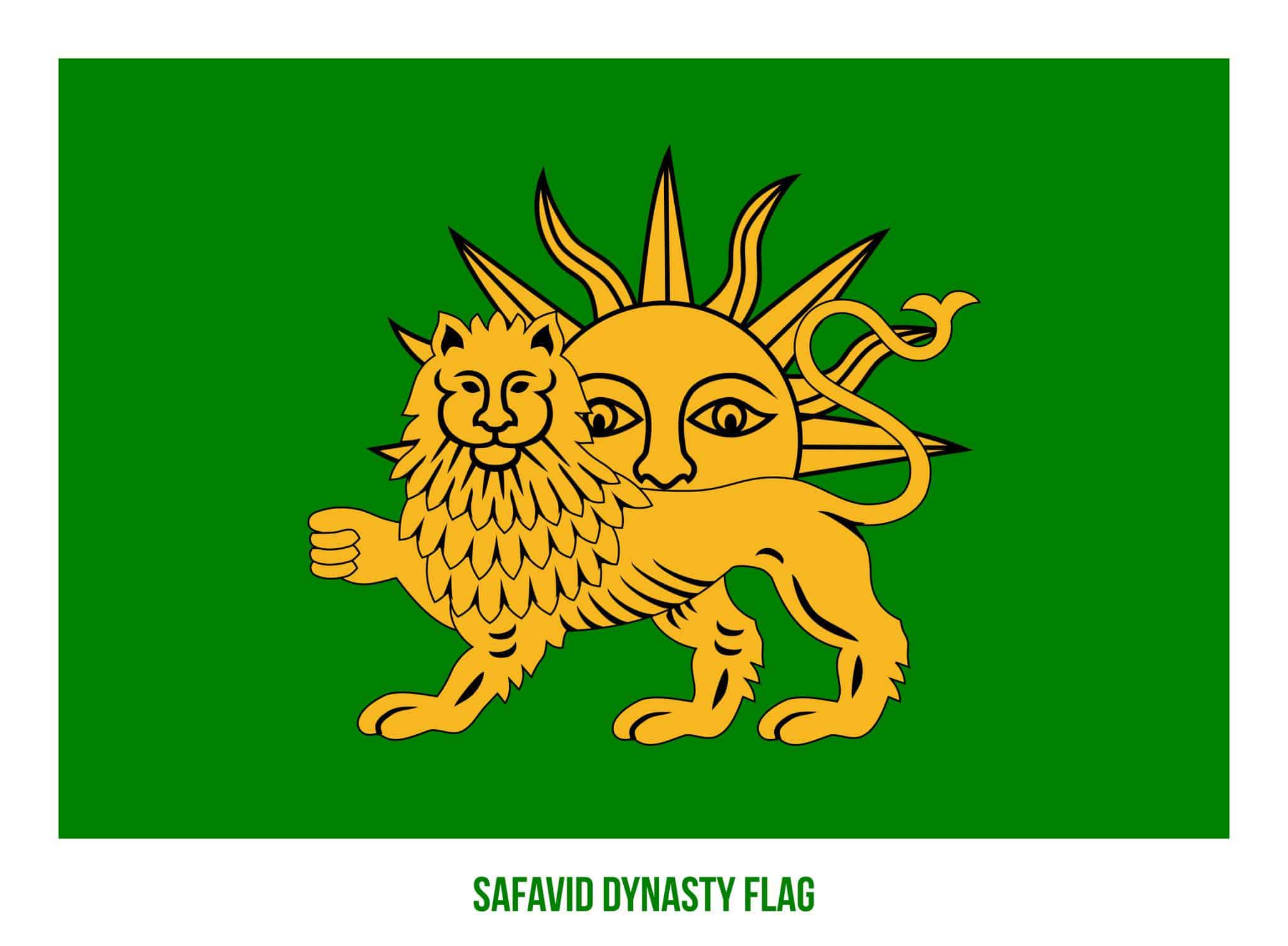Lion and Sun Persian flag